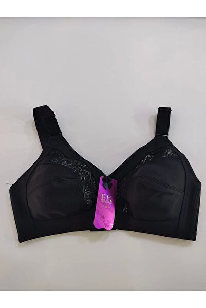 F.K Збиральний чорний бюстгальтер з мереживними деталями - 1003