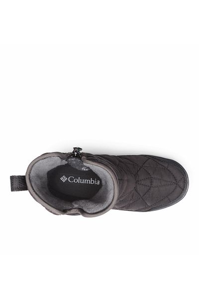 Columbia حذاء أسود بسحاب للأطفال للجنسين By5948-010