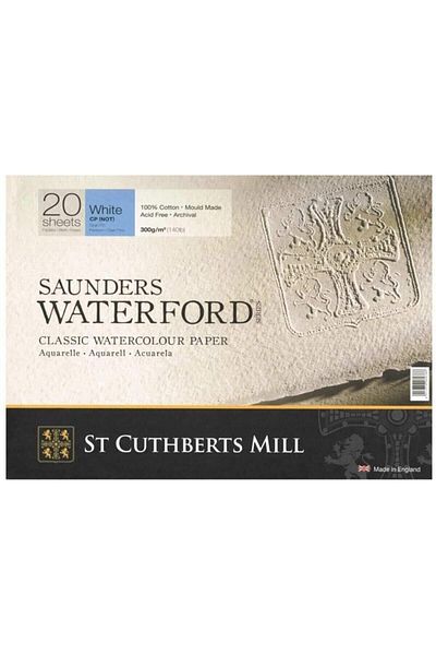 Canson Saunders Waterford Series Cold Press Watercolor Block 23x31cm 300gr 20 Sheets