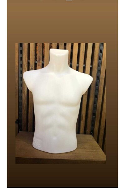HEAVEN&DEVİL'S SHOP Erkek Beyaz Yarım Tors Vitrin Mankeni