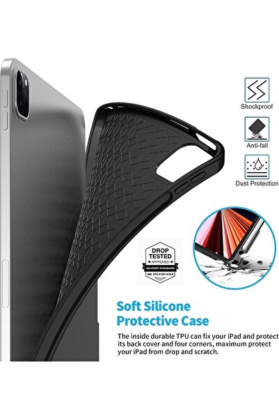 M80 Ipad Pro 4.nesil 11" Inç 2022 Bluetooth Klavyeli Mag Touchpad Standlı Kılıf (TABLET DEĞİLDİR)