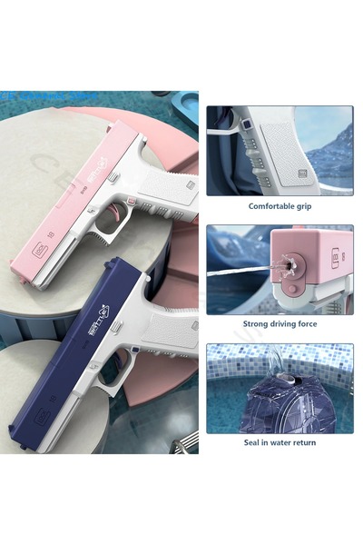 PeriYedi Lock Tazyikli Şarjlı Yaz Mini Su Tabancası Çocuk Deniz Plaj ve Açık hava Oyuncağı Yeni Ürün