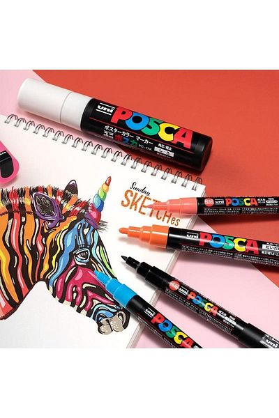 Uni Posca 5m Painting Marker Set of 15