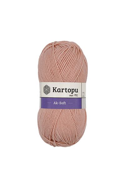Kartopu Aksoft Powder Pink K1873 Model Hand Knitting Yarn