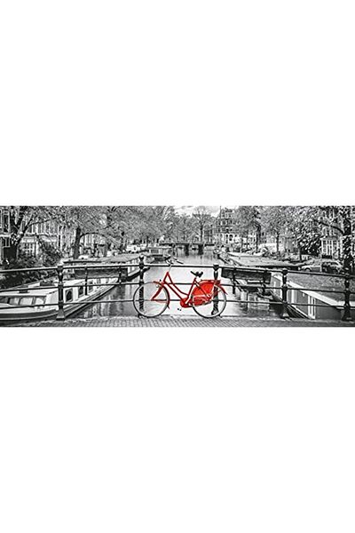 CLEMENTONI 39440 Collection Panorama Puzzle, Amsterdam Bicycle For Adults And Children 1000 Pa