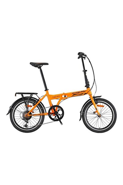 Kron Fold 4.0 - 20" Mtb - 7 Vites - [pabuç Frenli Modeldir] - Turuncu-siyah