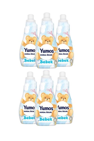 Yumoş Doğal Özler Bebek Konsantre Çamaşır Yumuşatıcı 1200 ml 50 Yıkama X6 Adet