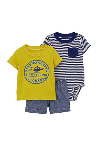 Carter's Erkek Bebek Alt Üst Set 1q474410 Karışık Renkli