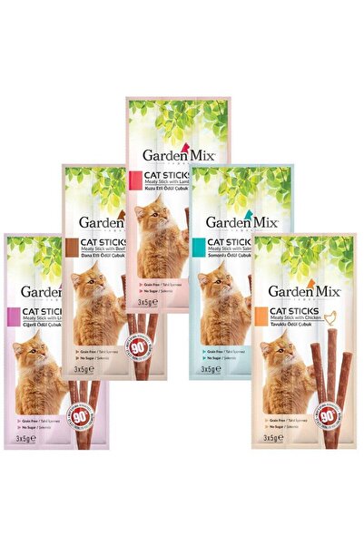 Gardenmix Garden Mix 5 Paket Stick Kedi Ödülü 15*5 gr