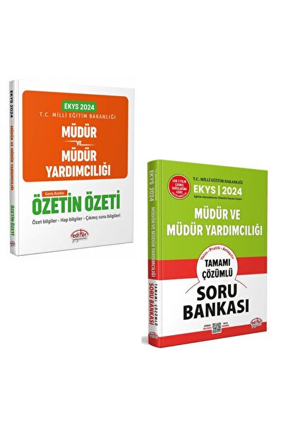 Editör Yayınevi Editör Meb Ekys Müdür ve Müdür Yardımcılığı Özetin Özeti+Soru...