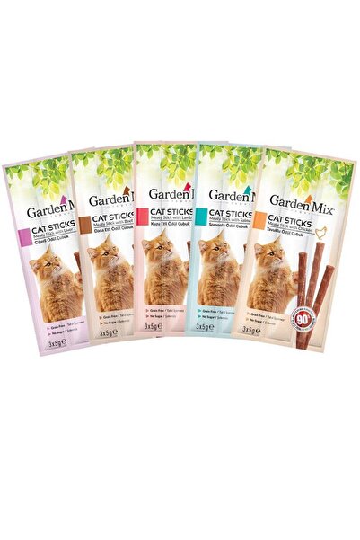 Gardenmix Garden Mix 5 Paket Stick Kedi Ödülü 15*5 gr