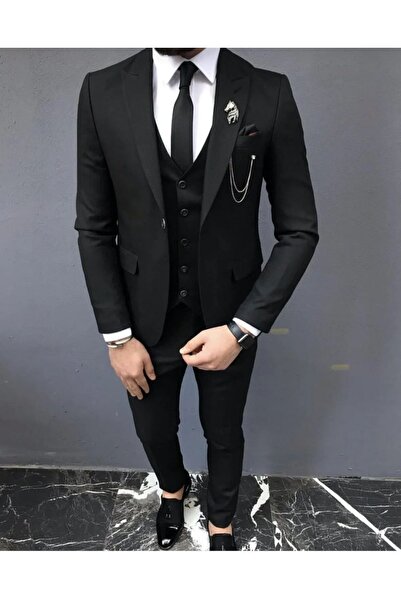 süit carismen ERKEK YELEKLİ TAKIM ELBİSE {KRAVAT VE YAKA SÜSÜ HEDİYEMİZDİR}