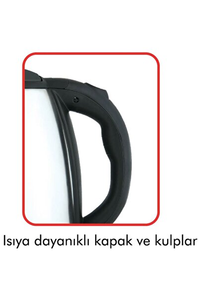 Farg Velox Epa-1014 Water Heater & Kettle, Electric Kettle Stainless Steel, 1.8 Lt