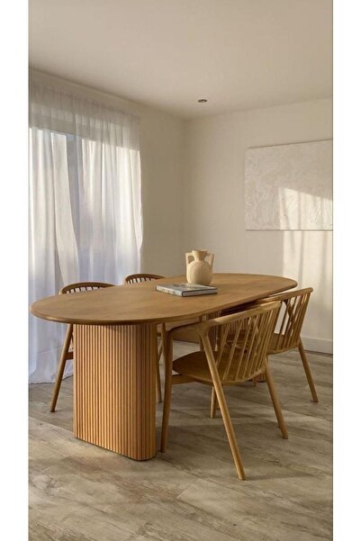 mikey Mikey Ahşap Linz Yemek Masaı