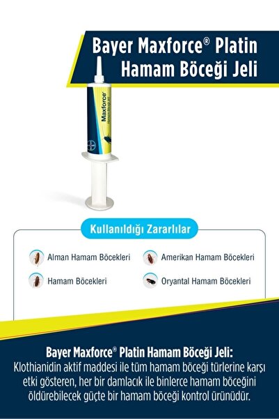 maxforce Hamam Böceği Jeli 5 gr Böcek Haşere Skt.2027