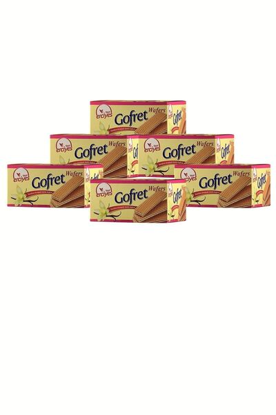 Yaşar Erciyes 480 جرام ويفر حليبي بنكهة الفانيليا - 6 عبوات