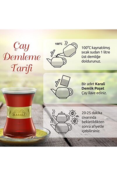 Karali Çay Premium Demlik Poşet Siyah Çay 250*24 gr