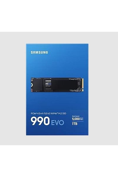 Samsung 1TB 990 Evo Mz-v9e1t0bw 5000-4200MB/s M2 NVMe Gen5 Disk