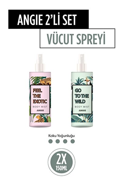 Angie Safarı Feel The Exotıc - Go To The Wıld 2lı Vucut Sprey Setı