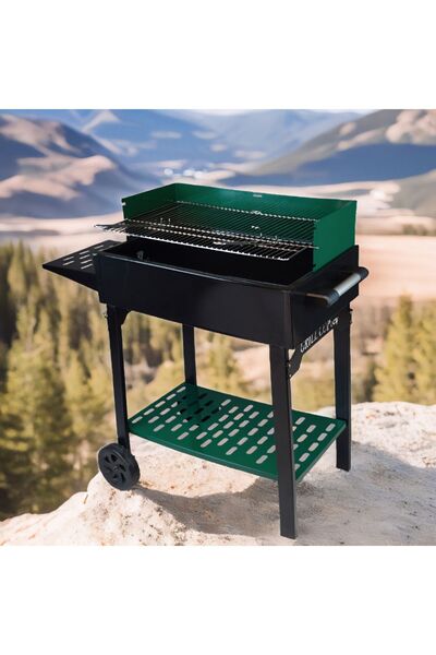 GRİMALDİ Easy Bahçe Mangal Yeşil Tekerlekli Ayaklı