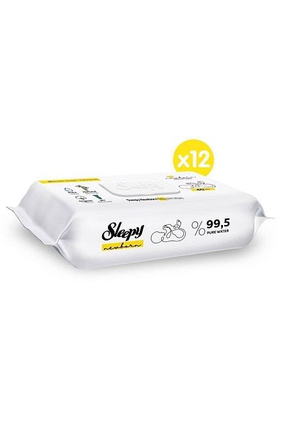 Sleepy Newborn Wet Baby Towel 12x40 (480 Sheets)