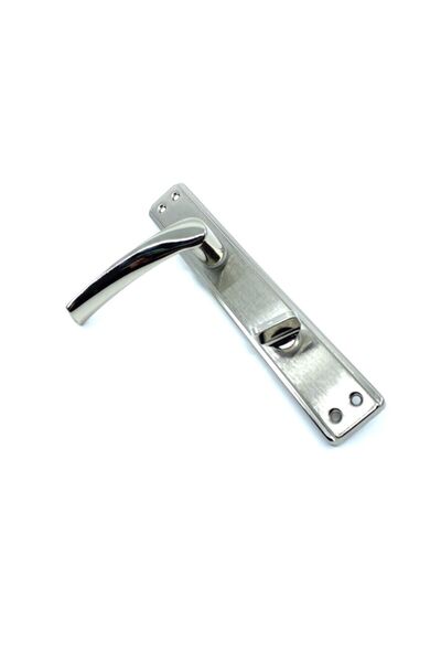 Sofuoğlu Lerzan Eco Plateau (wc) Door Handle Mirrored Nickel Satin (left)