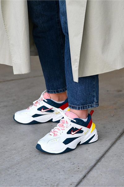 Nike M2K Tekno Leather Sneaker Real Leather Unisex Sports Shoes
