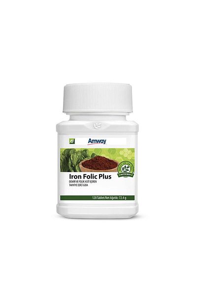 Amway Iron Folic Plus Folic Acid 120 Tablets