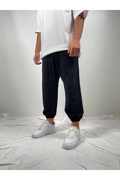 ROLLIE Loose Tracksuit Men's Black Sweatpants 23004-02