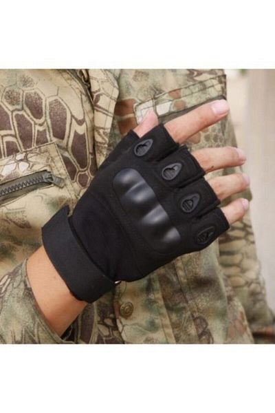 Blackhawk Tactical Gloves Boned Half Finger Black Gloves