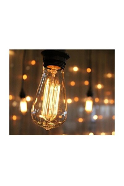Floresan Ampuller Armut Dekoratif Retro Rustik Ampül E27 Standart Duy 220v Ev Cafe Aplik Abajur Tavan Ampül