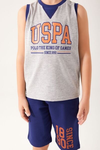 U.S. Polo Assn. 4-15 Years Licensed US Polo Assn Boy's Suit -grey