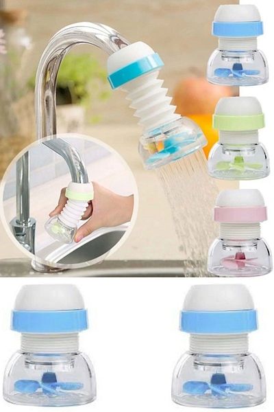 Lotus Accordion Faucet Filter Frilly, Rotatable, Extendable 1 Piece (TAN EXPRESS PRODUCT)
