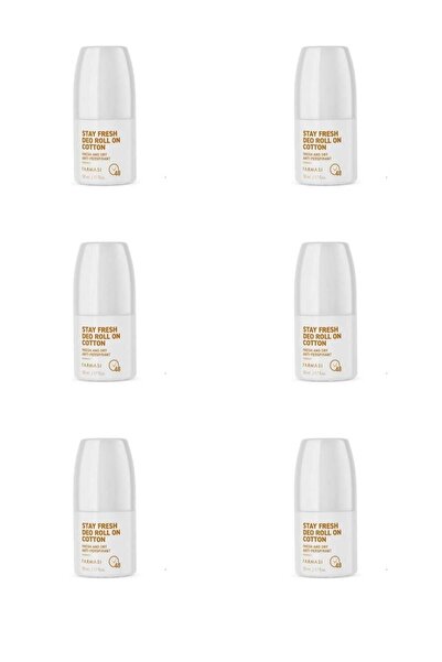 Farmasi Stay Fresh Deo Roll On Cotton 50 ml Kadın (6 ADET  ROLON)
