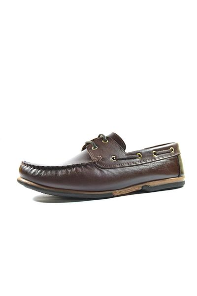 Riverland Y-03 Genuine Leather Brown Casual Men's Shoes