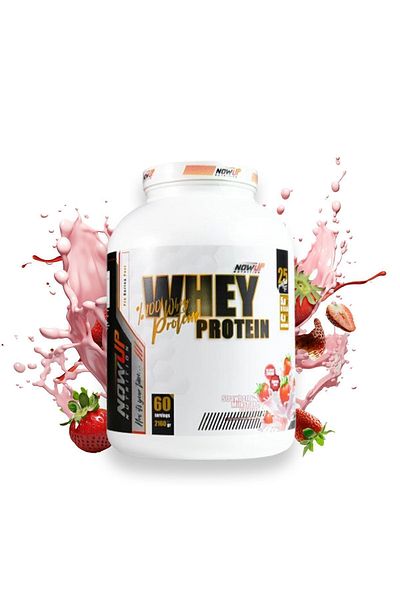 NOWUP NUTRITION 2.160 g Whey Protein - Strawberry & Milkshake Flavor, 60 Servings