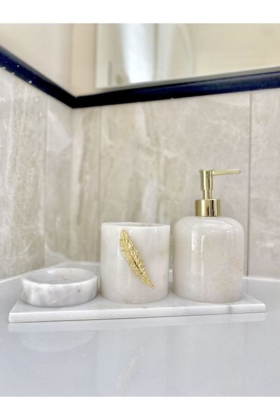 ege gross Marble 4-Piece Figured Bathroom Set
