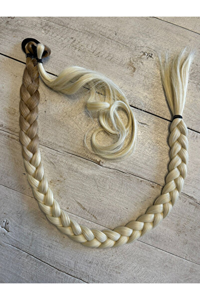 Suzan Peruk 80cm  Jumbo BOy Uzun Lastikli Örgü At kuyruğu saç ÇOK RENK SEÇENE...