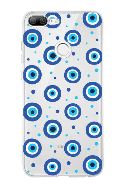 PrintiFy Huawei Honor 9 Lite ile Uyumlu 1mm Slim Fit Nazar Boncuğu 1 Baskılı ...