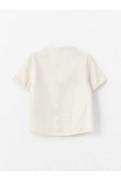 LC Waikiki LCW Prevailing Collar Short Sleeve Shirt for Baby Boy