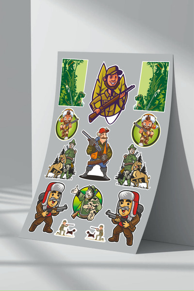 Sticker Market Set de autocolante Hunter - Brodat și elegant