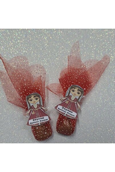 Büşra Süsleme KINA GECESİ DAĞITMALIK KINA İSME ÖZEL 50 Lİ