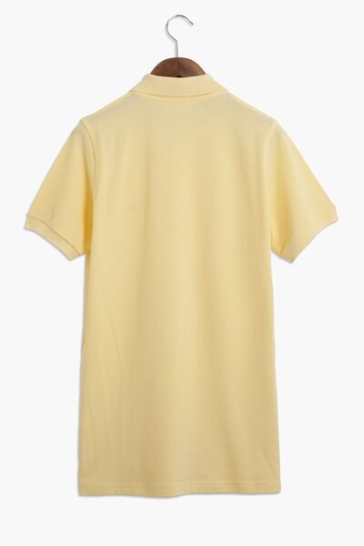hateko 100% бавовна, класичний крій, світло-жовта футболка з поло-коміром
