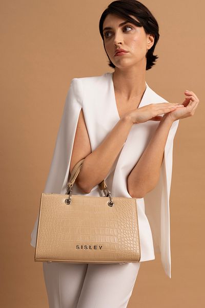 Sisley SLY117 Model Γυναικεία Τσάντα - Χρώμα δέρματος