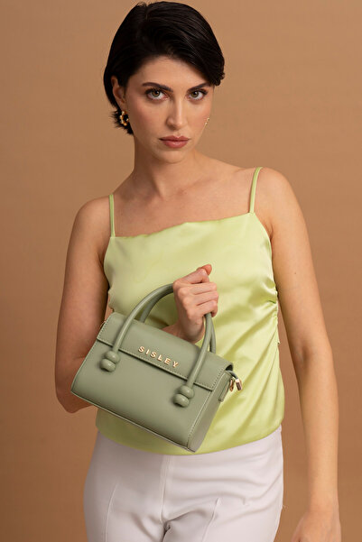 Sisley Geantă de mână verde pentru femei - SLY012