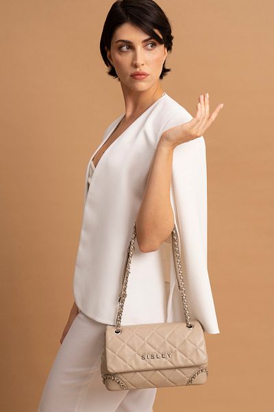 Sisley Geantă de umăr pentru femei Flesh Color - SLY077