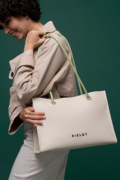 Sisley Beige-Green Women's Shoulder Bag - SLY036