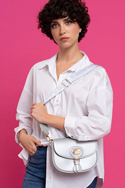 Sisley حقيبة كروس نسائية فضية اللون - SLY003