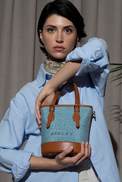 Sisley حقيبة يد نسائية زرقاء - SLY046