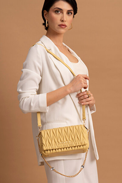 Sisley Geantă galbenă pentru femei - SLY059